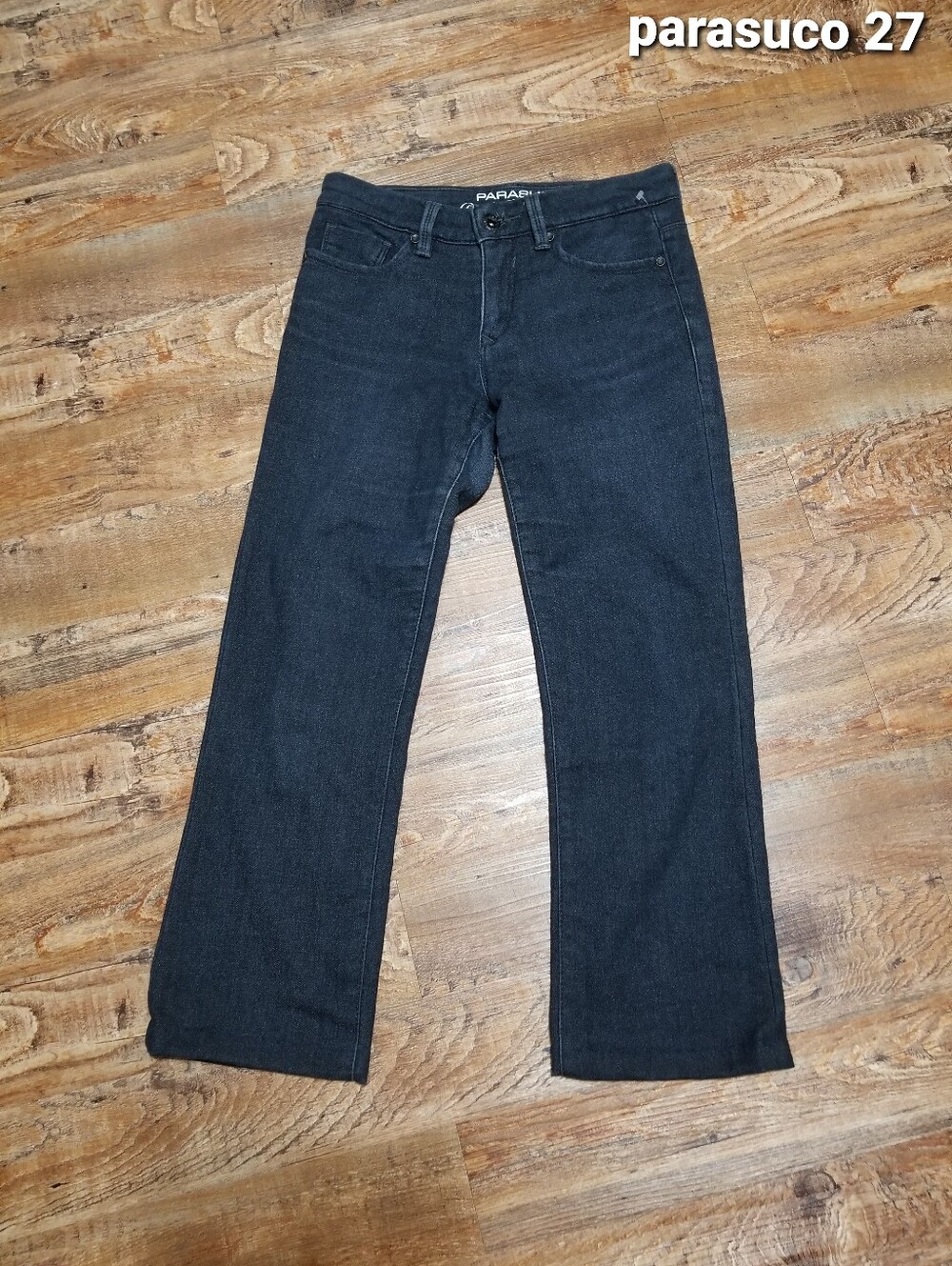 Parasuco Jean 27 Straight Leg Dark Gray Wash